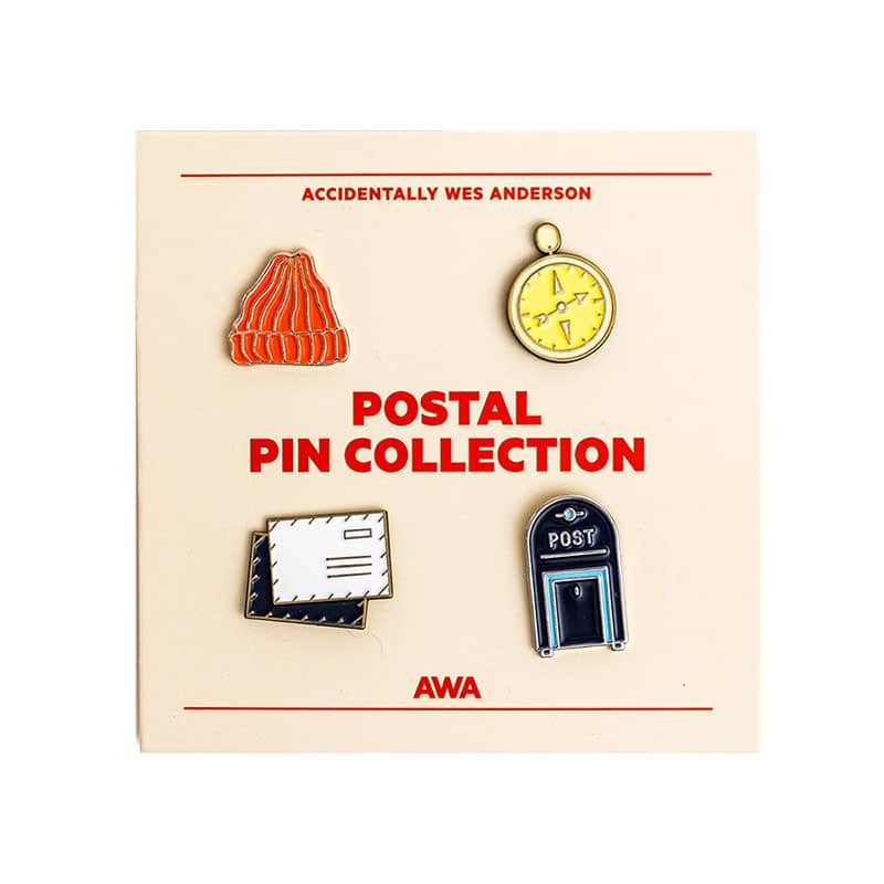 Accidentally Wes Anderson postal enamel pin badge collection - i heart ...